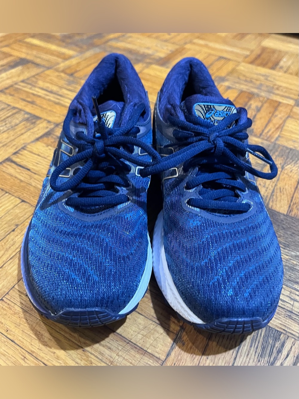 Asics Womens Gel Nimbus Blue Running Shoes Sneakers Size 6.5